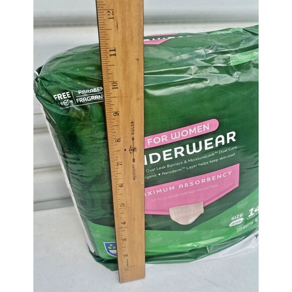Women's Disposable Underwear Size 2XL Max Absorbency 14 Pack Rite Aid Brand -NEW - Picture 6 of 7